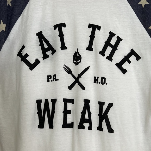 Power Athlete 3/4 sleeve baseball tshirt - Unisex Size L - Picture 2 of 2